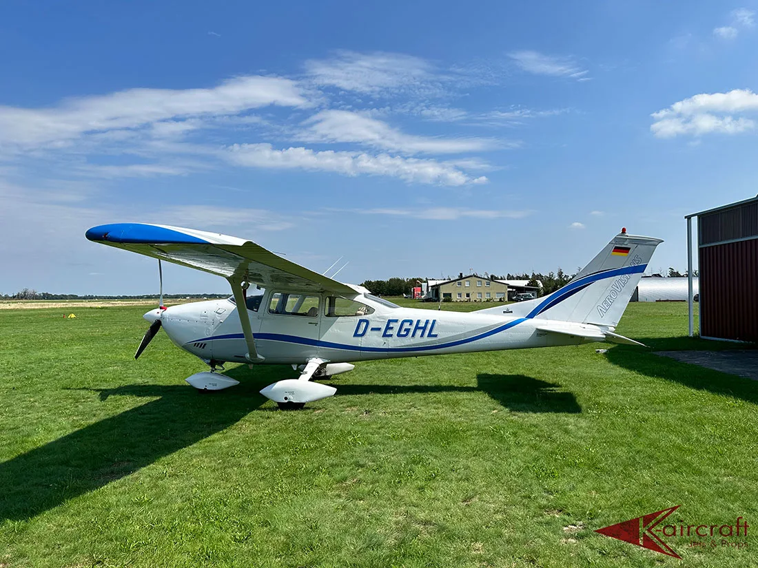 Exterior view of a 1972 Cessna 182p skylane 231.