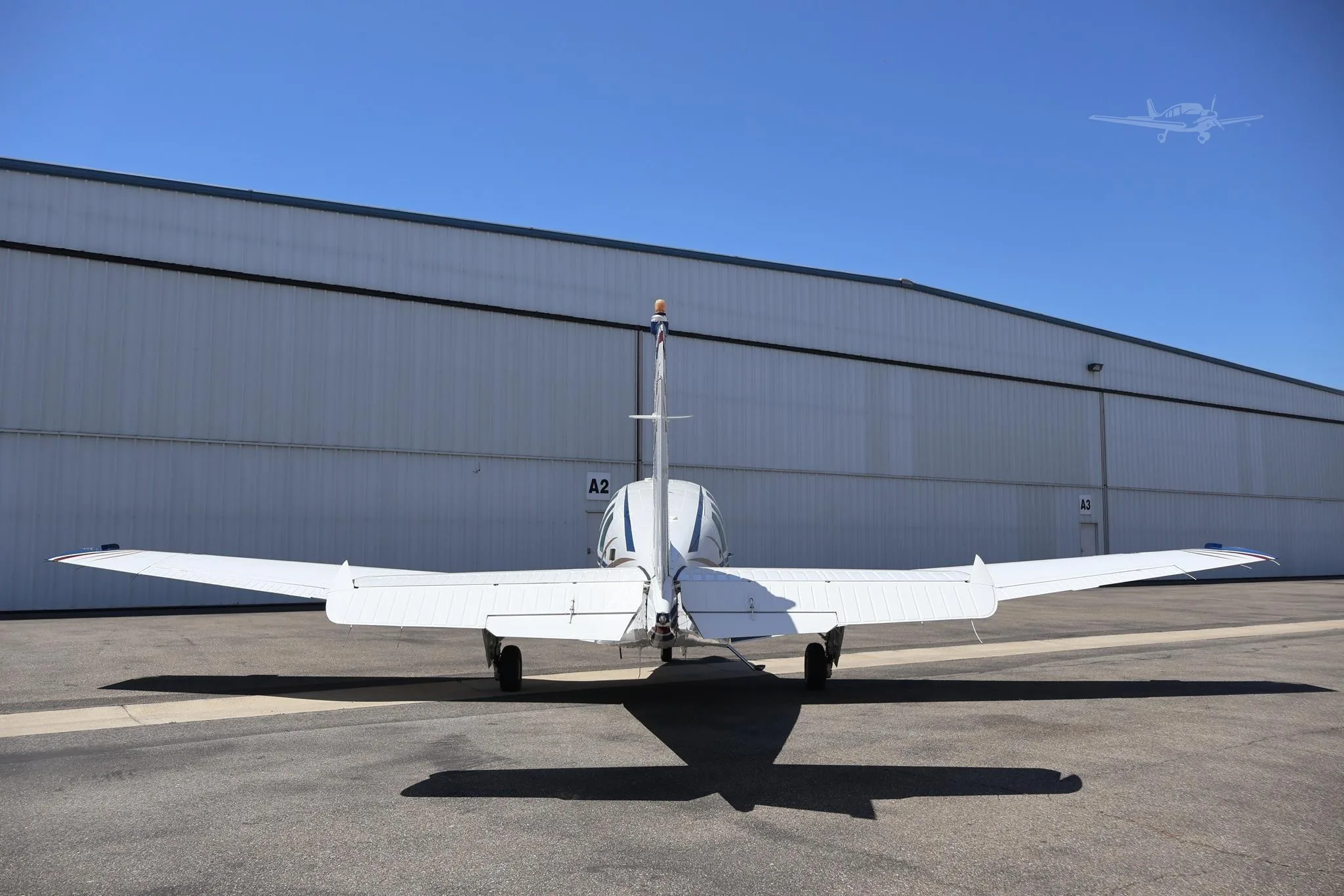 Exterior view of a 1984 BEECHCRAFT B36TC BONANZA, N6801T.