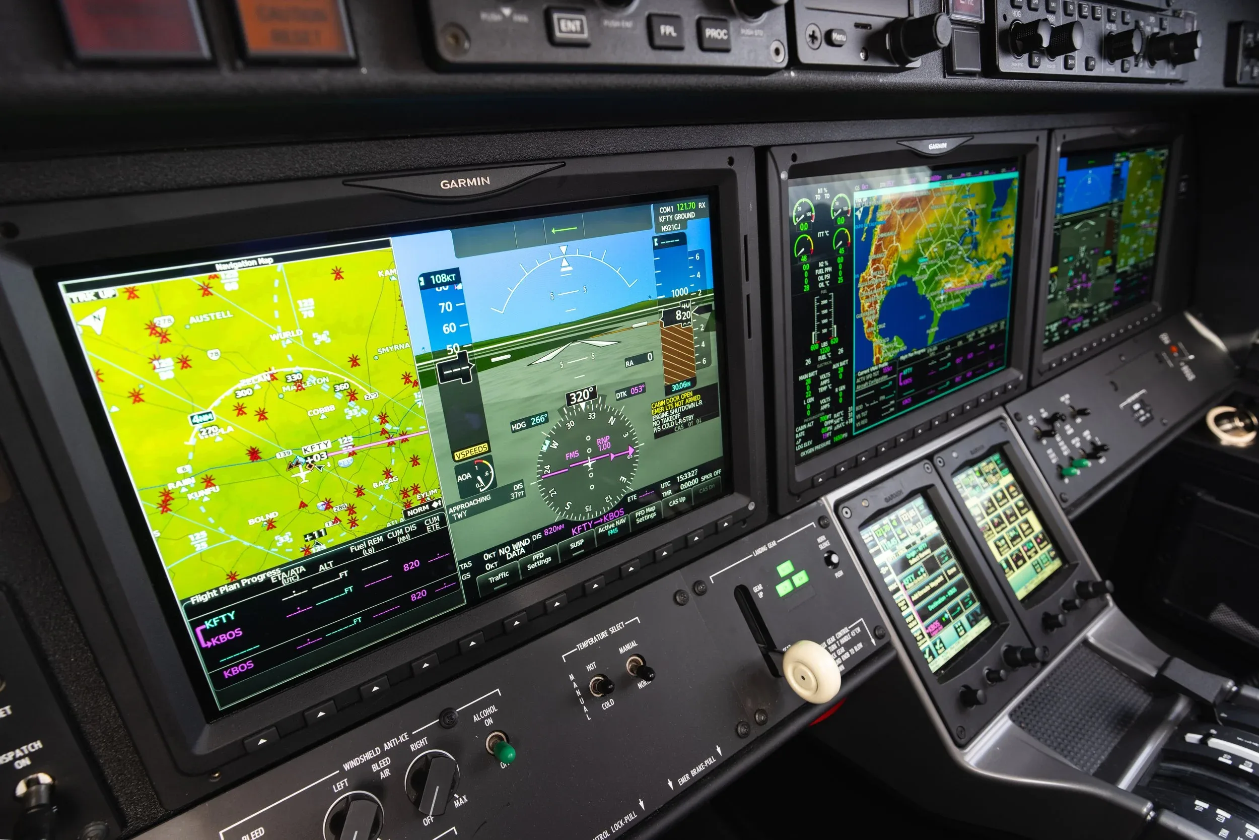 Avionics suite of a 2026 Cessna Citation CJ3 GEN2.