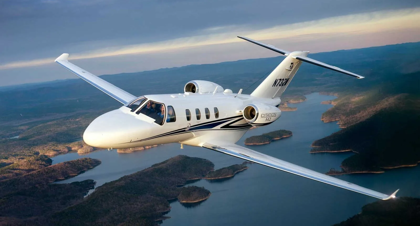 Exterior view of a 2013 Cessna Citation M2.