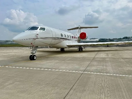 Marketing image of a 2022 Gulfstream G600.
