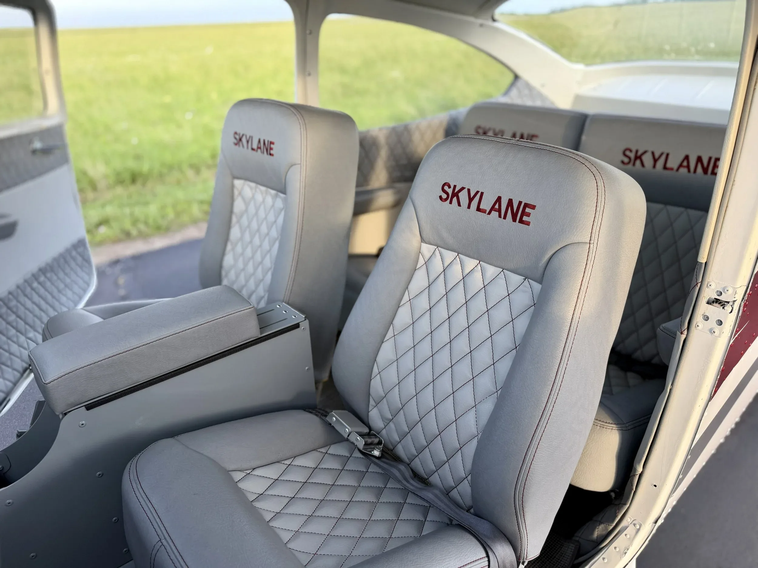 Cabin interior of a 1972 Zane Co Aero 182P SKYLANE.