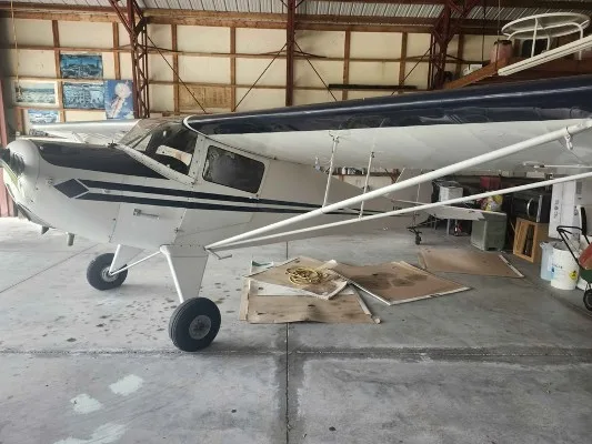Exterior view of a 1947 Taylorcraft, BC-12D.