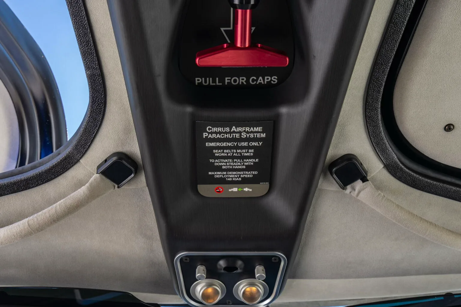 Avionics suite of a Cirrus.