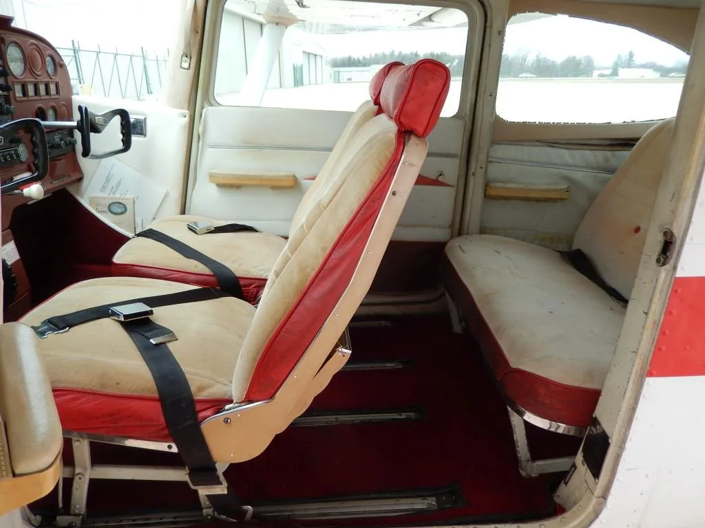 Cabin interior of a 1965 Cessna 172F- N5690R Aircraft.