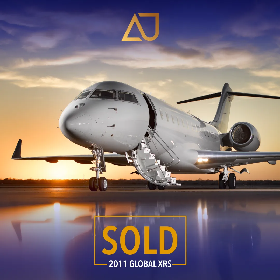 Exterior view of a 2011 Bombardier Global XRS | SN 9399 |, N3PC.