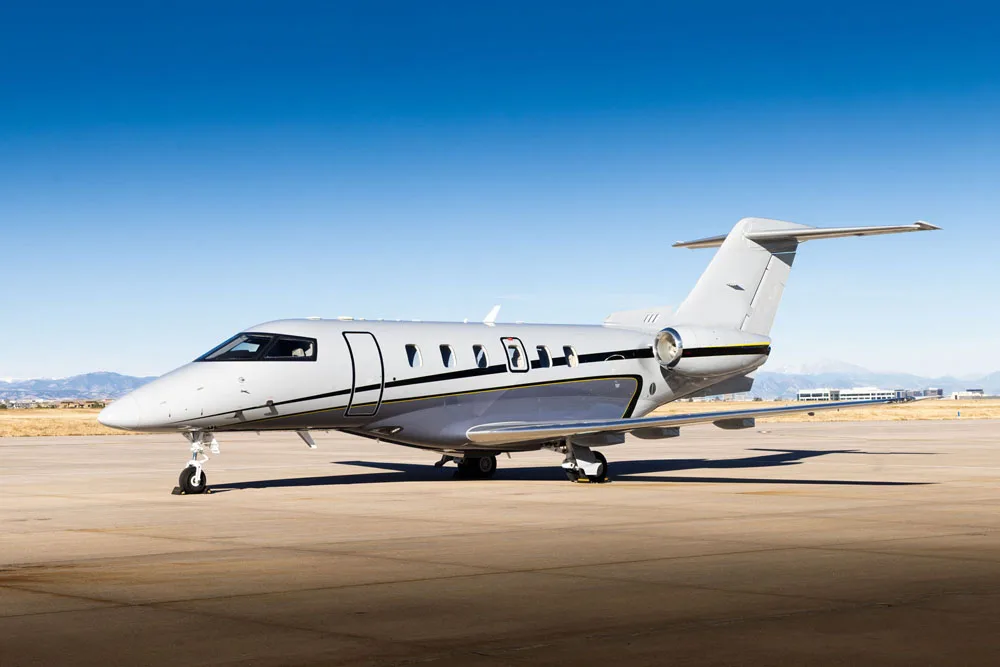 Exterior view of a 2019 Pilatus, N144TA.