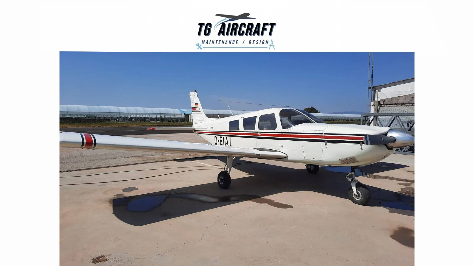 Exterior view of a 1973 Piper PA-32-300 Cherokee Six.