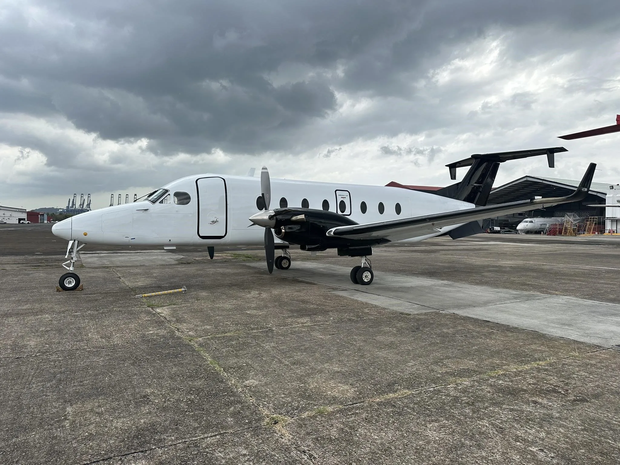 Exterior view of a 1996 BEECHCRAFT 1900D, N155CJ.