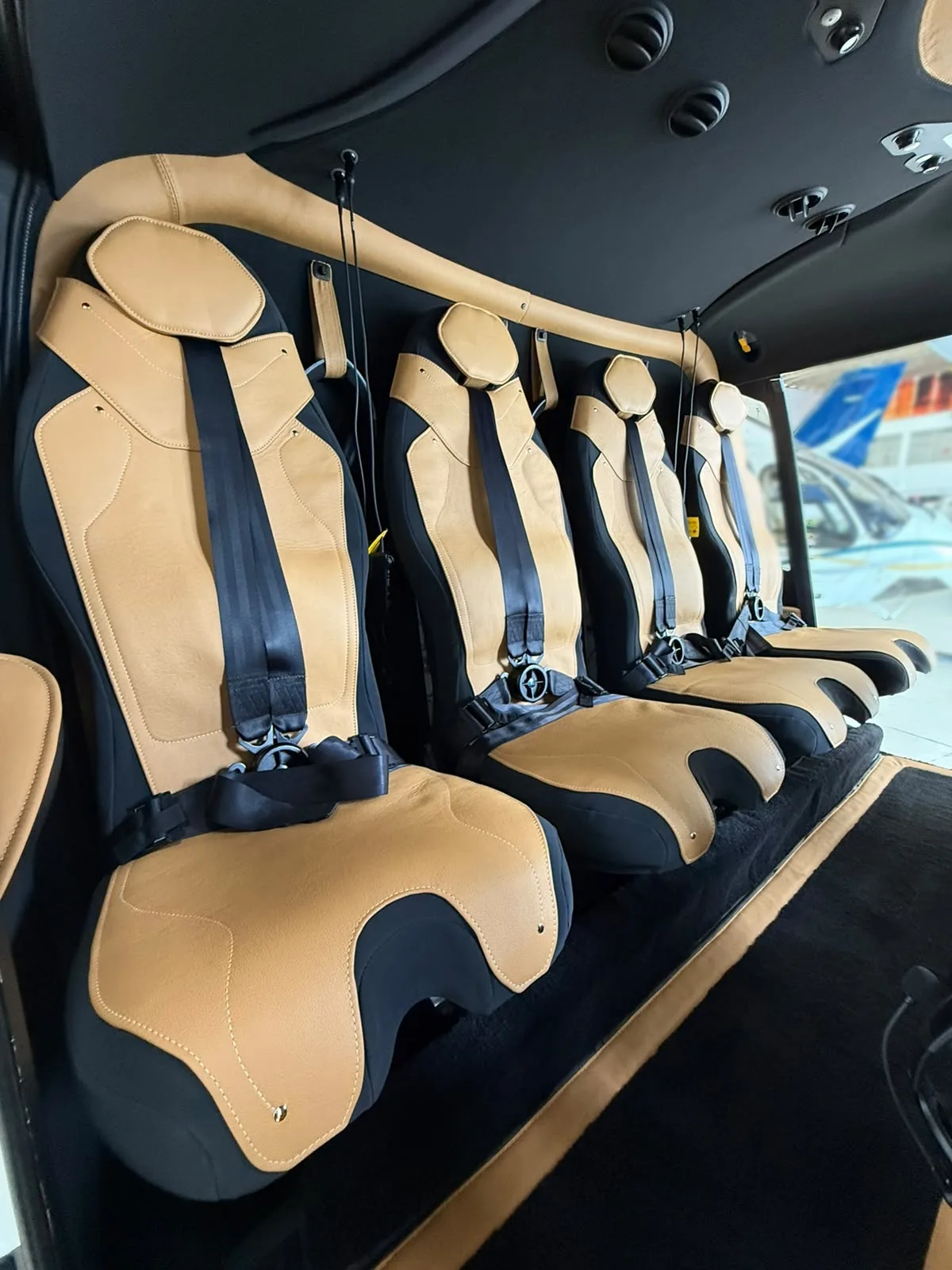 Cabin interior of a 2010 Eurocopter EC130B4.