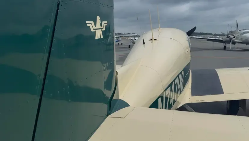 Engine detail of a 1966 Mooney M20E Super 21 / Chaparral.