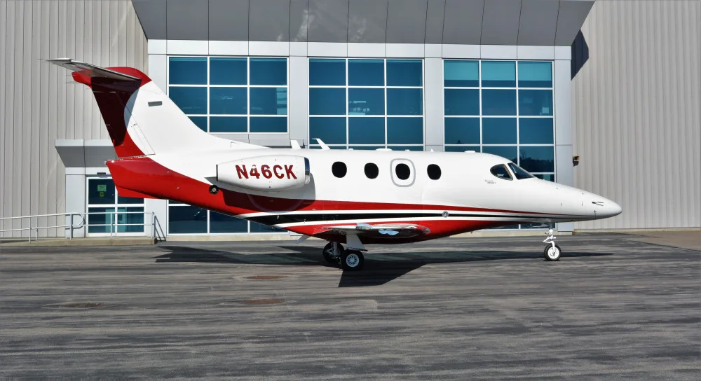 Exterior view of a 2006 Hawker Premier IA.