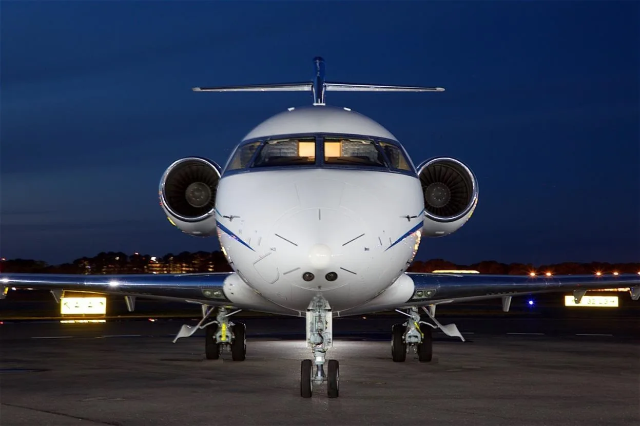 Marketing image of a 2011 Bombardier Challenger 605.