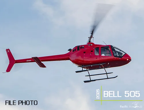 Exterior view of a 2025 Bell 505.