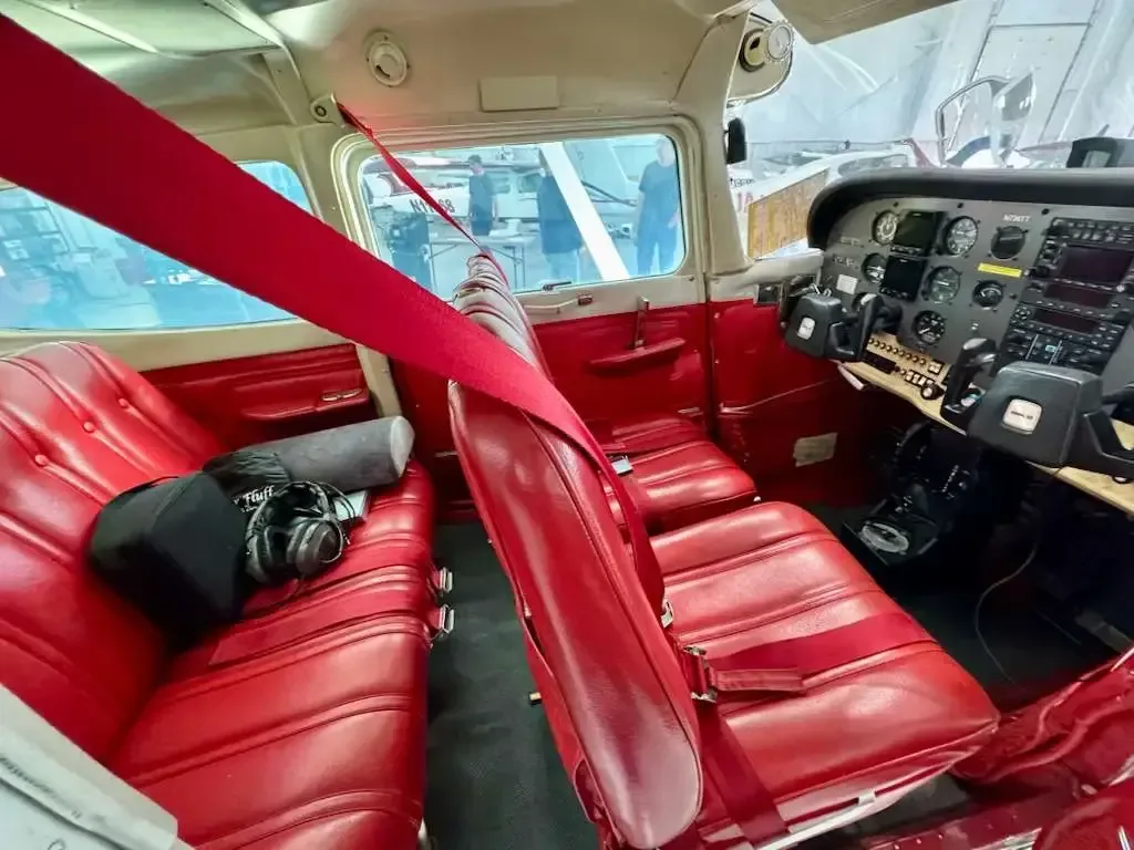 Cabin interior of a 1978 Cessna R172K.