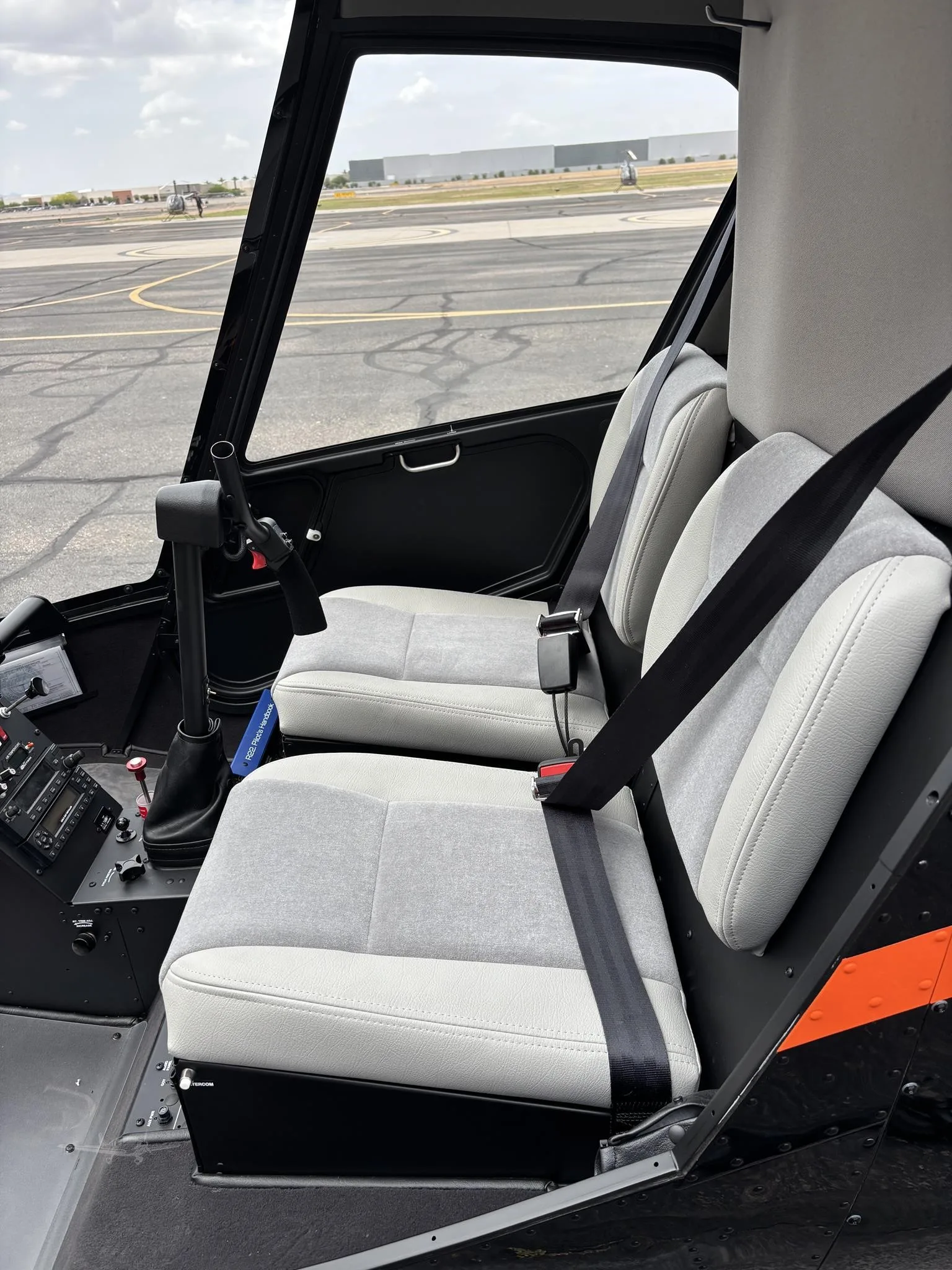 Cabin interior of a 2026 ROBINSON R22 BETA II.