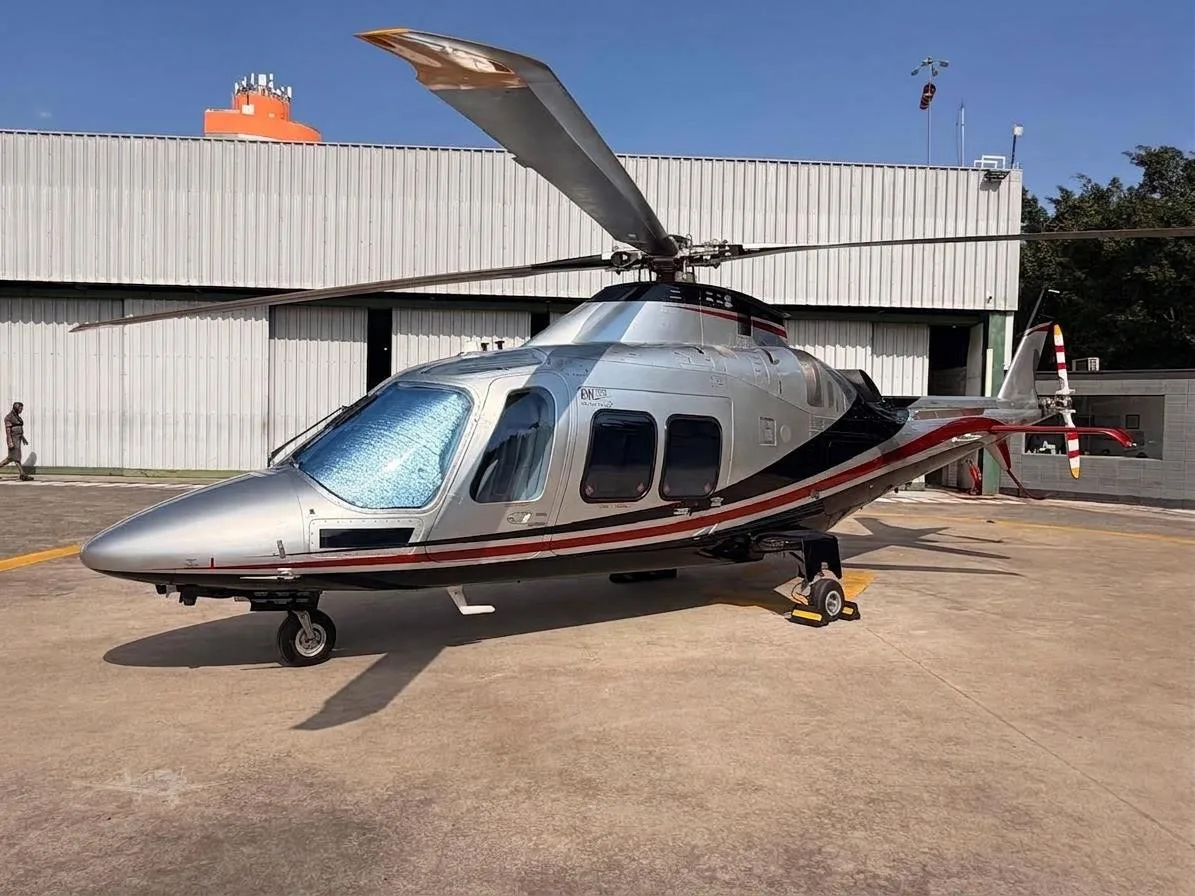 Exterior view of a 2021 LEONARDO AW109SP GRANDNEW.