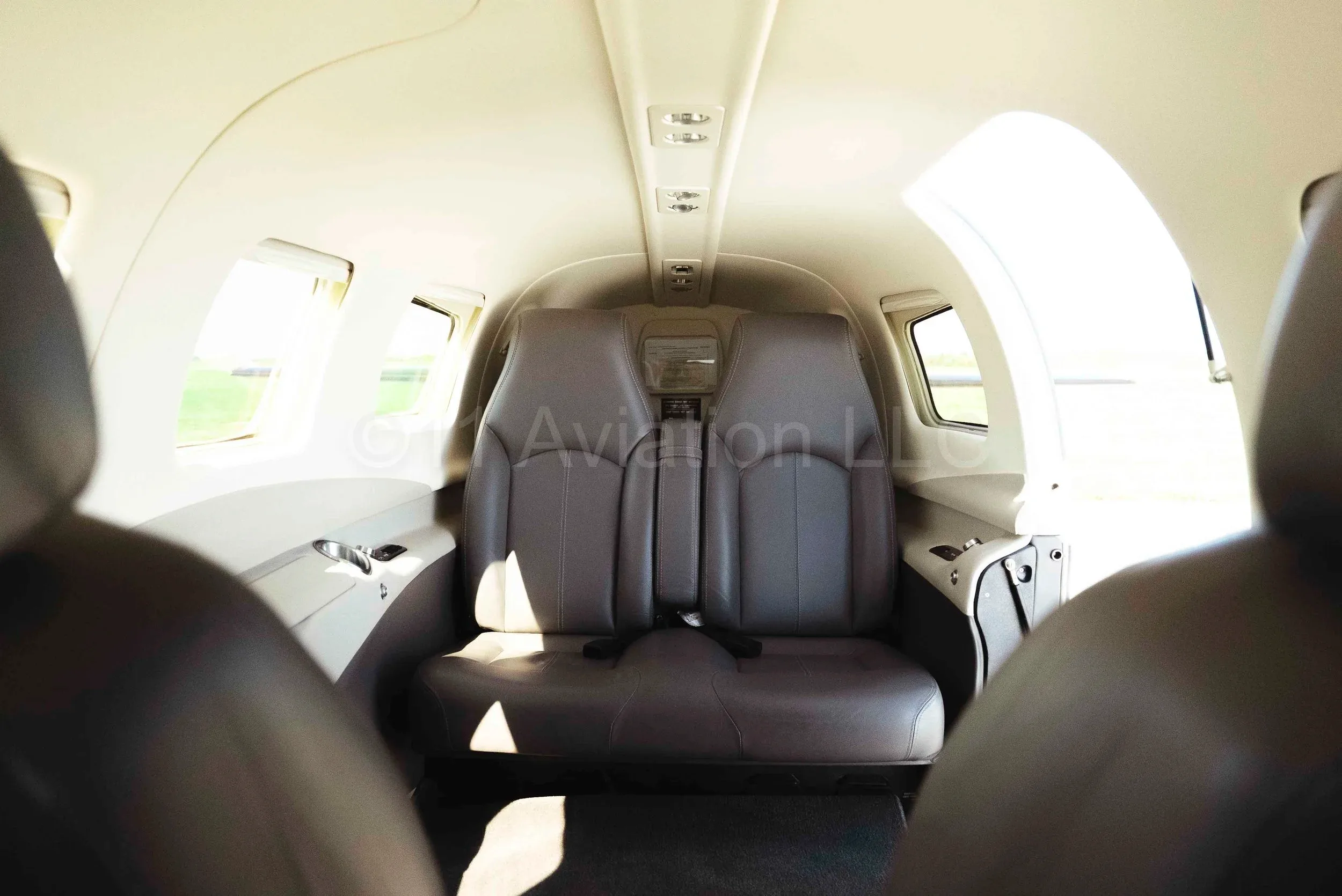 Cabin interior of a 2021 Piper M350 (PA-46-350P).