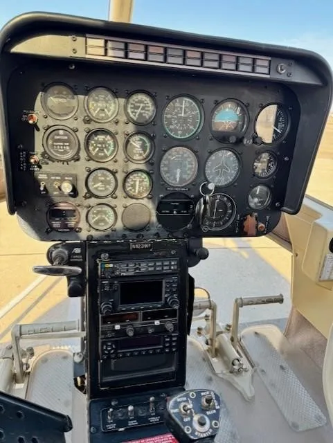 Avionics suite of a 1980 BELL 206B III.
