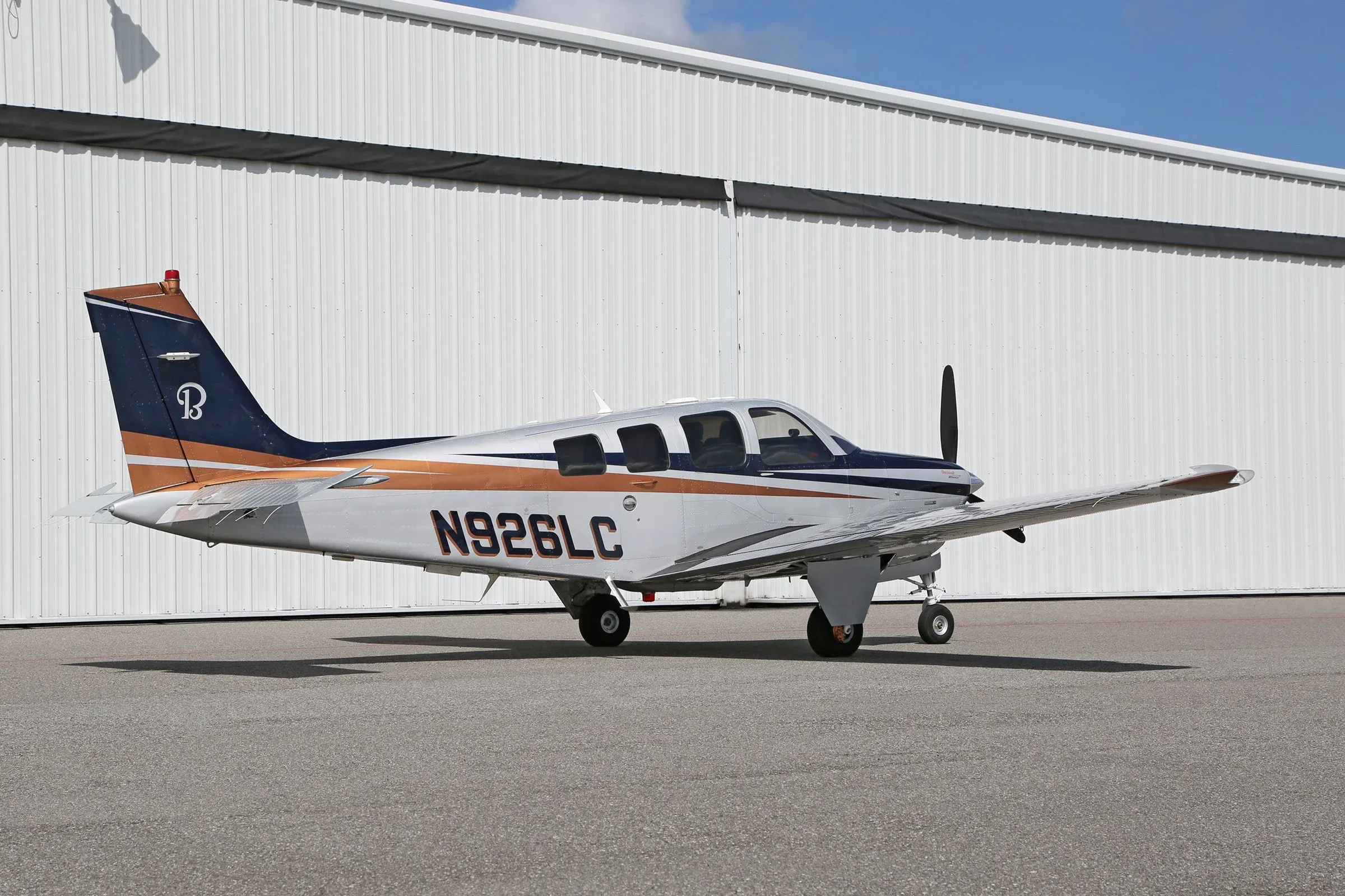 Exterior view of a 2009 Beechcraft G36 BONANZA.