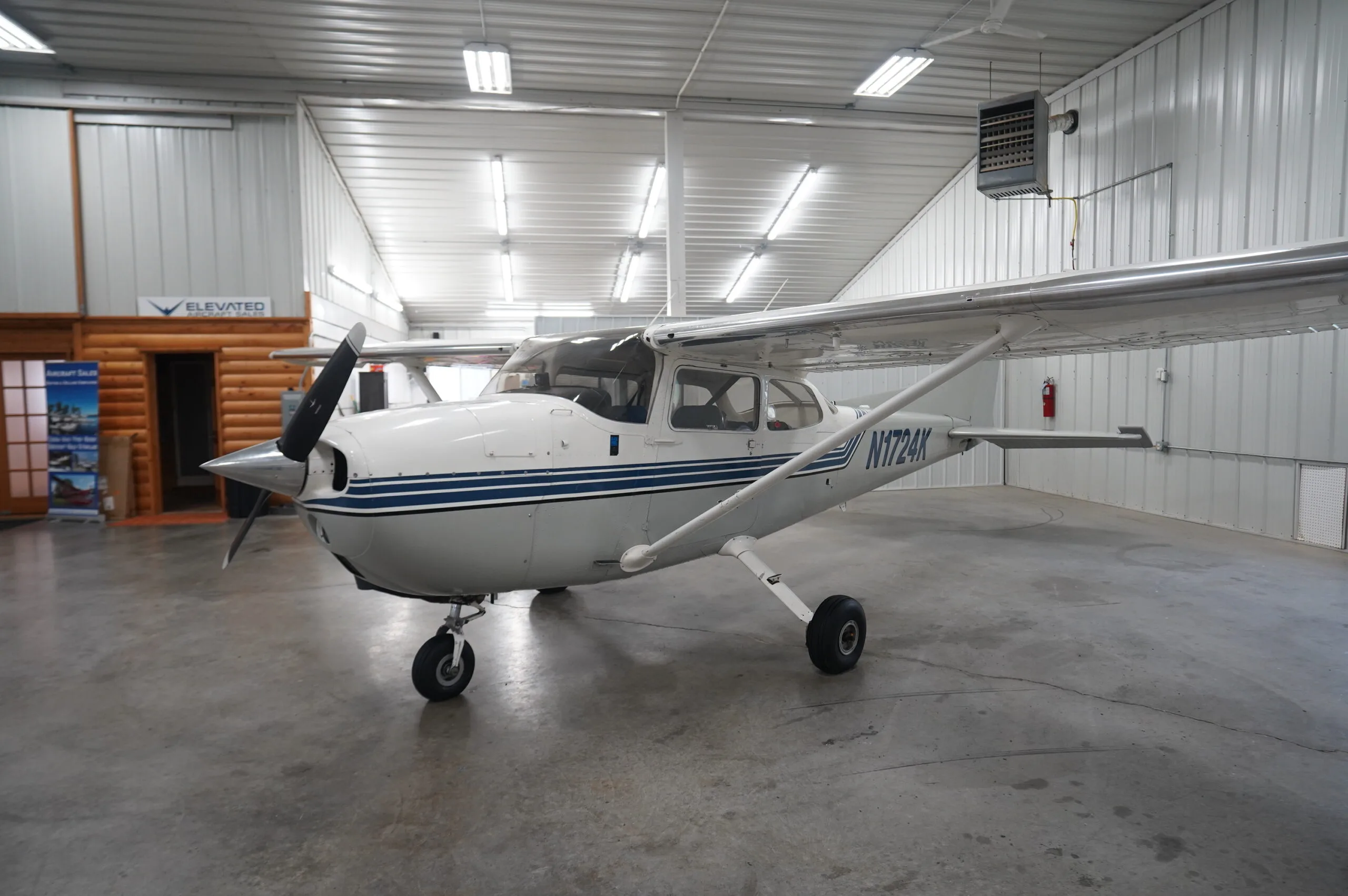 Exterior view of a 1971 Cessna 172L, N1724F.
