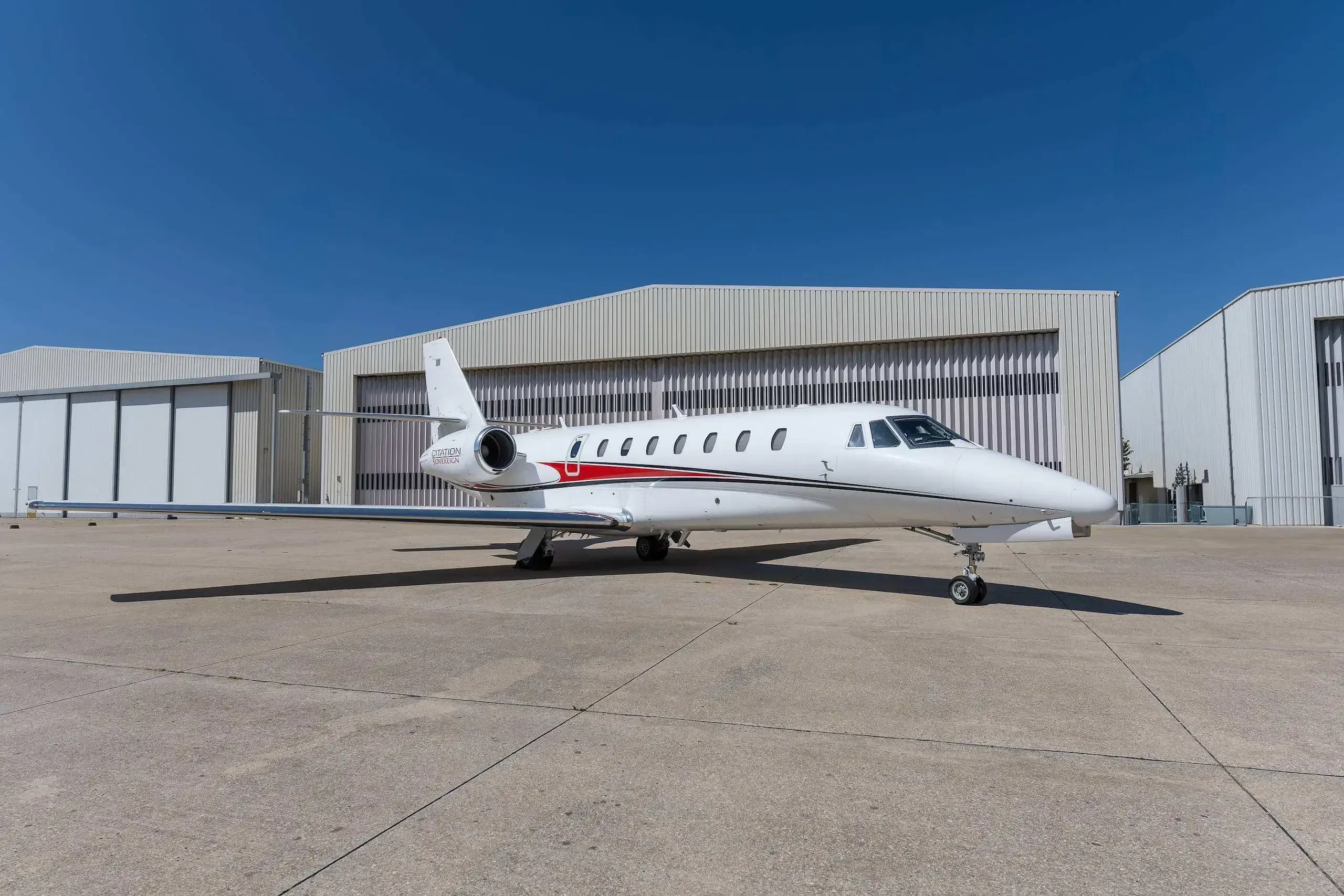 Exterior view of a 2004 Cessna Citation, CS-IMP.