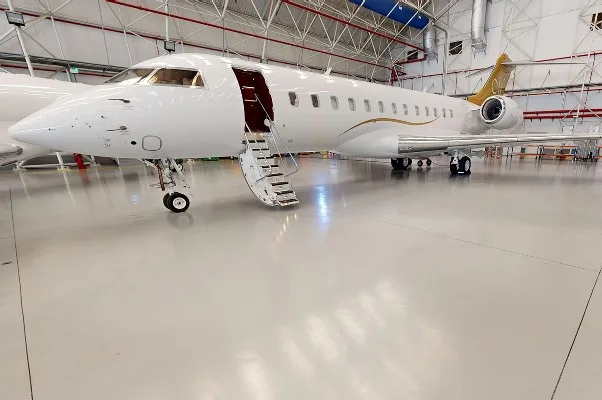 Marketing image of a 2016 Bombardier Global 6000.