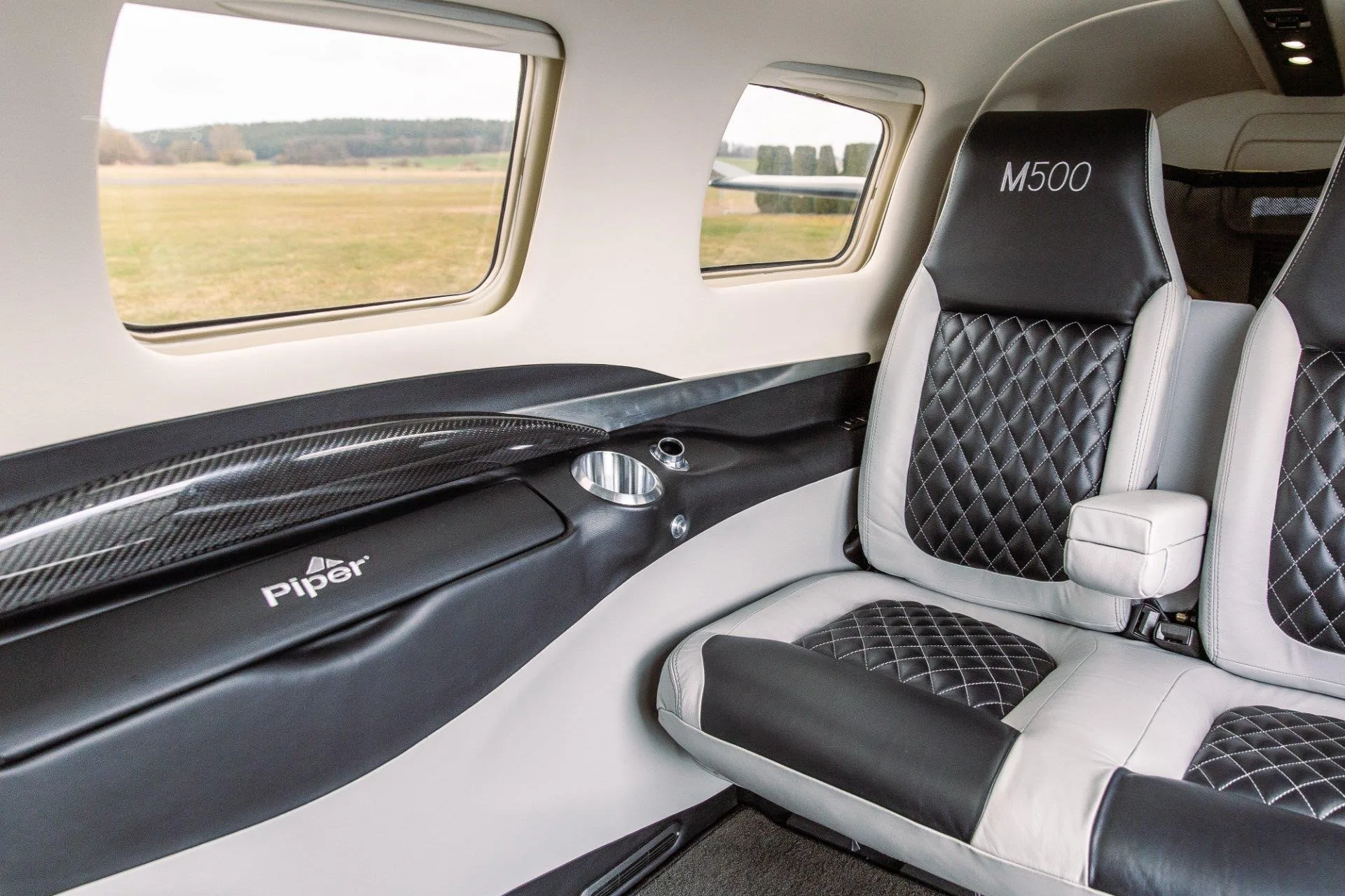 Cabin interior of a 2025 PIPER M500.