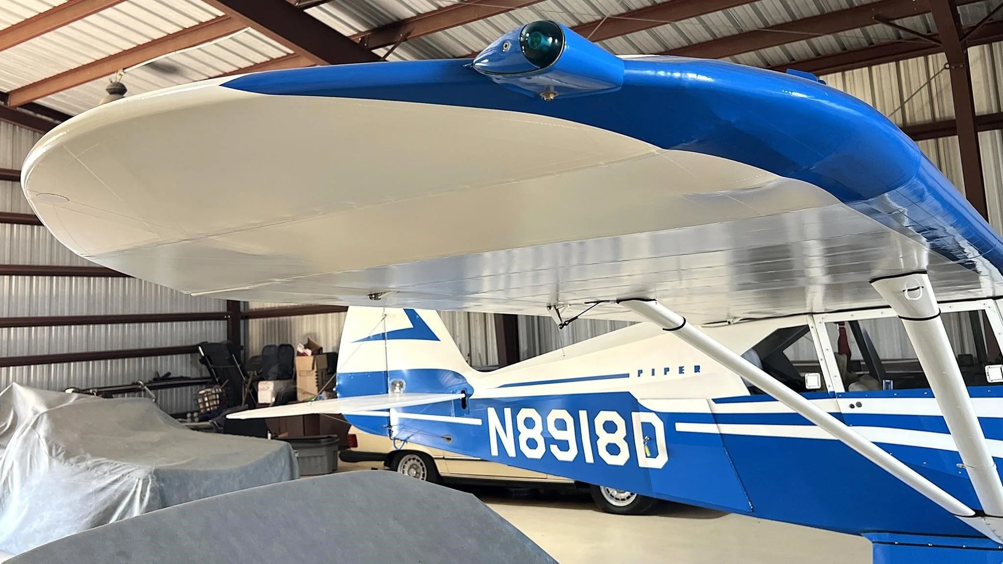 Marketing image of a 1958 Piper PA-22-160 Tri-Pacer.