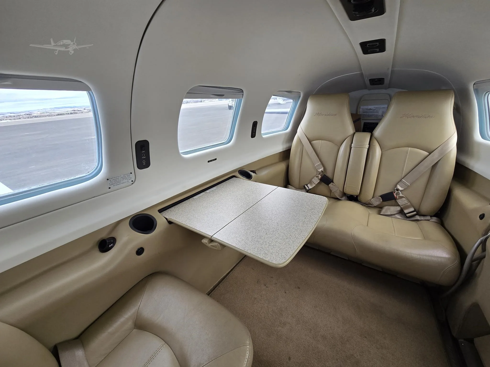 Cabin interior of a 2009 PIPER MERIDIAN.