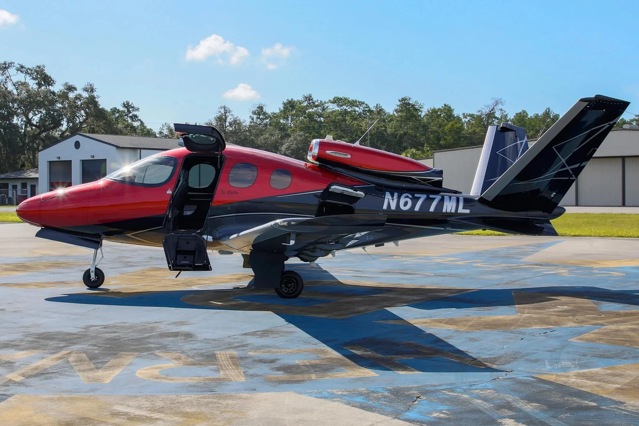 Exterior view of a 2025 Cirrus Vision SF50 G2+.