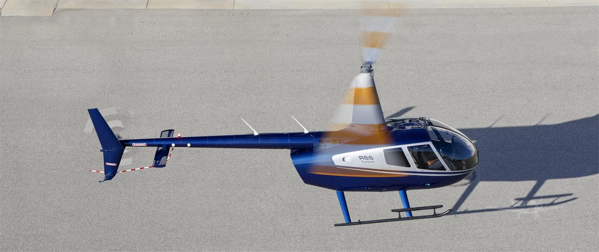 Exterior view of a 2025 ROBINSON R66.