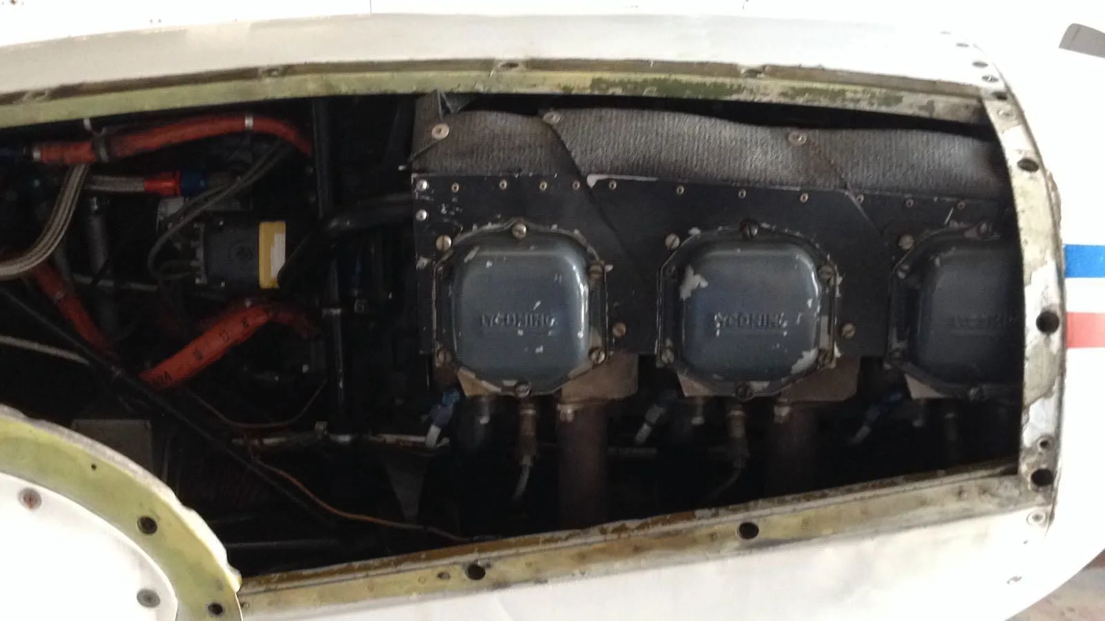 Cockpit and instrument panel of a 1969 Piper PA-23-250 Aztec D.