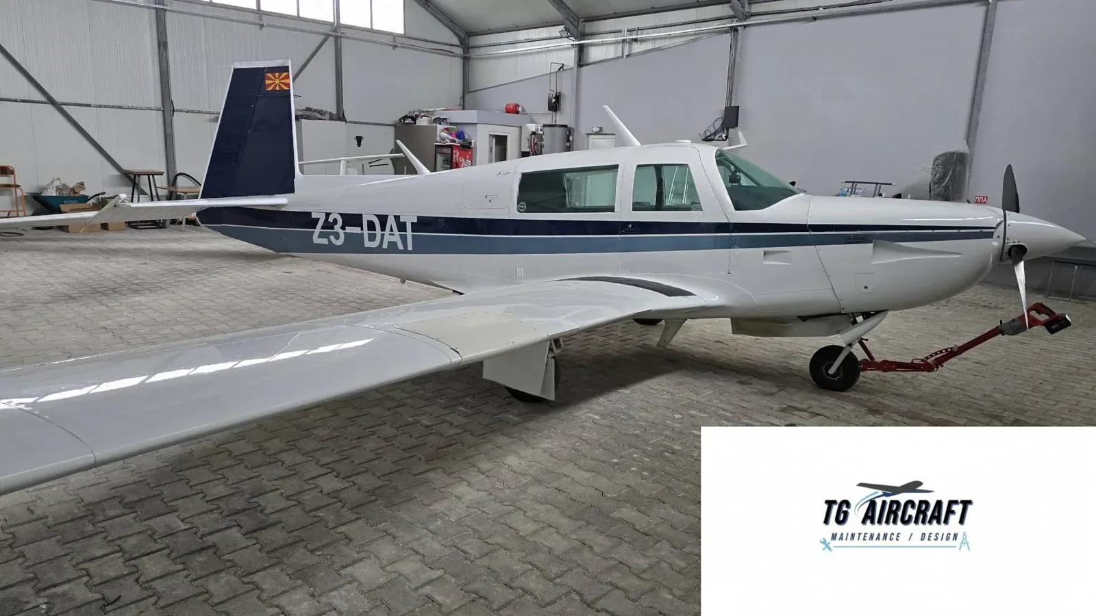 Exterior view of a 1981 Mooney M20K 231.