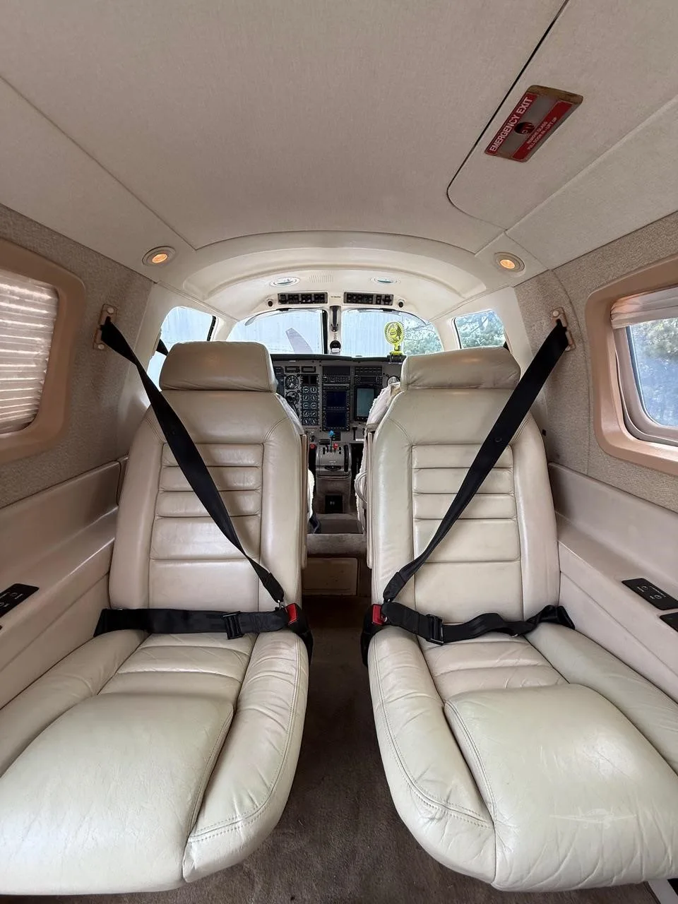 Cabin interior of a 2002 PIPER MALIBU MIRAGE.