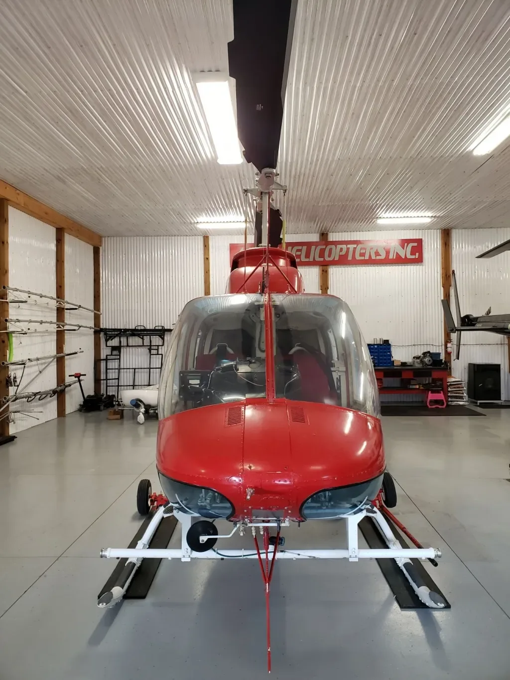 Exterior view of a 1973 Bell Jetranger.