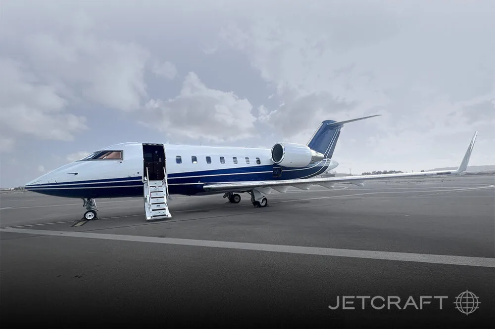 Marketing image of a 2003 Bombardier challenger.