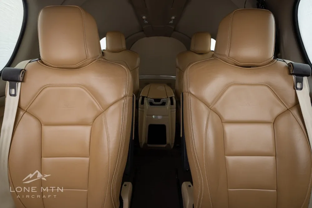 Cabin interior of a 2020 Cirrus Vision SF50 G2.