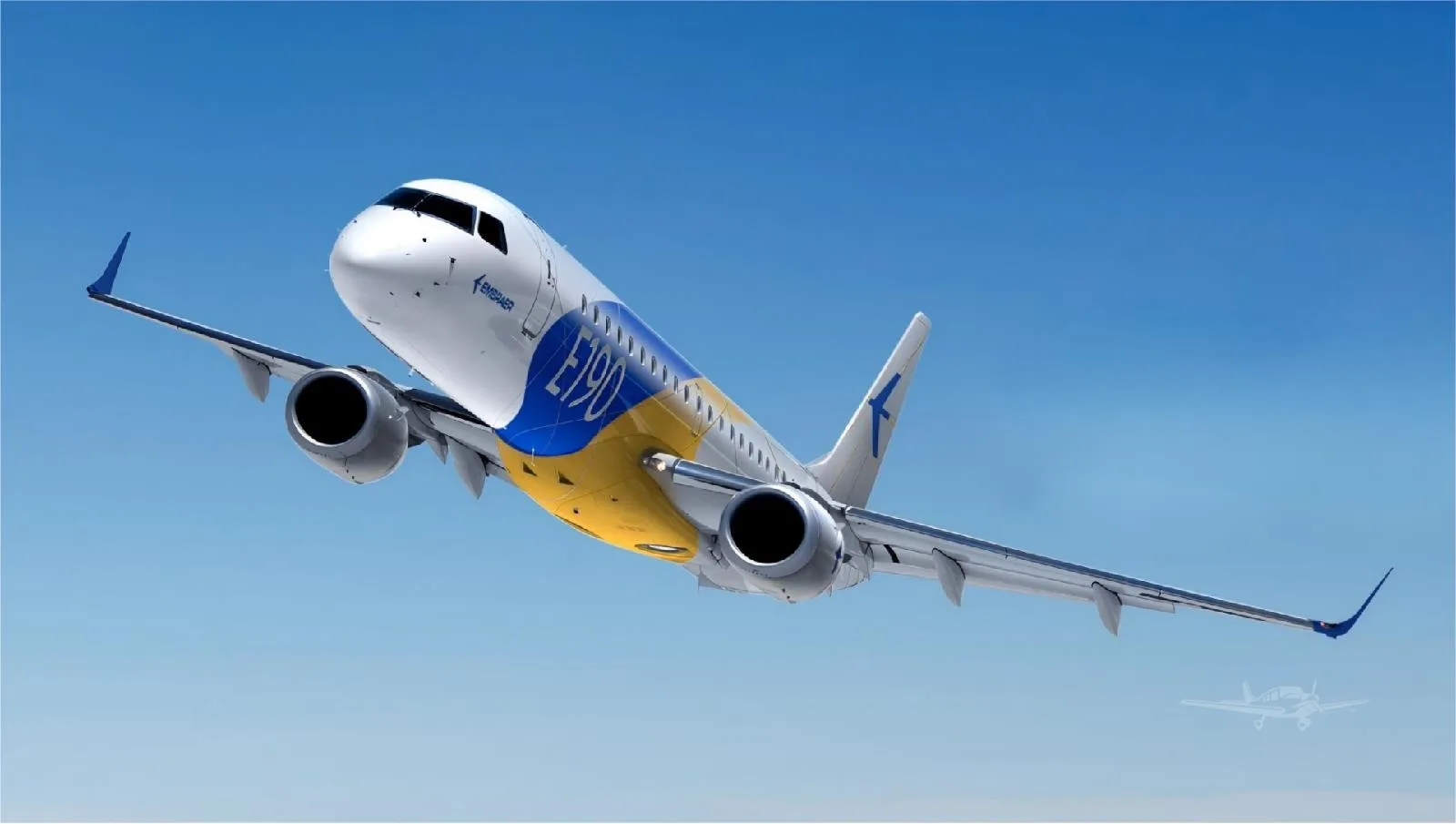 Marketing image of a 2009 EMBRAER EMB-190.