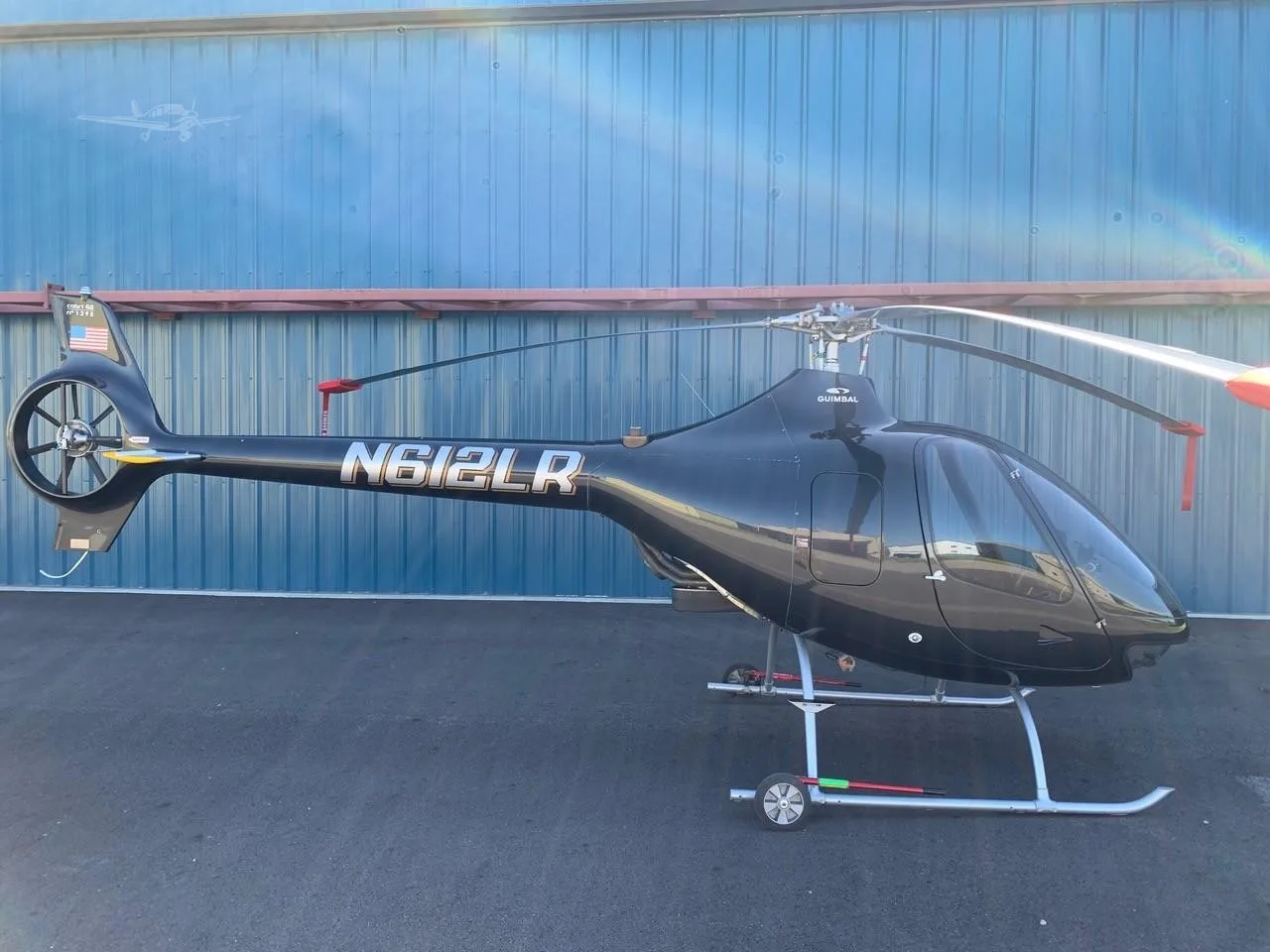 Exterior view of a 2022 GUIMBAL CABRI G2, N612LR.