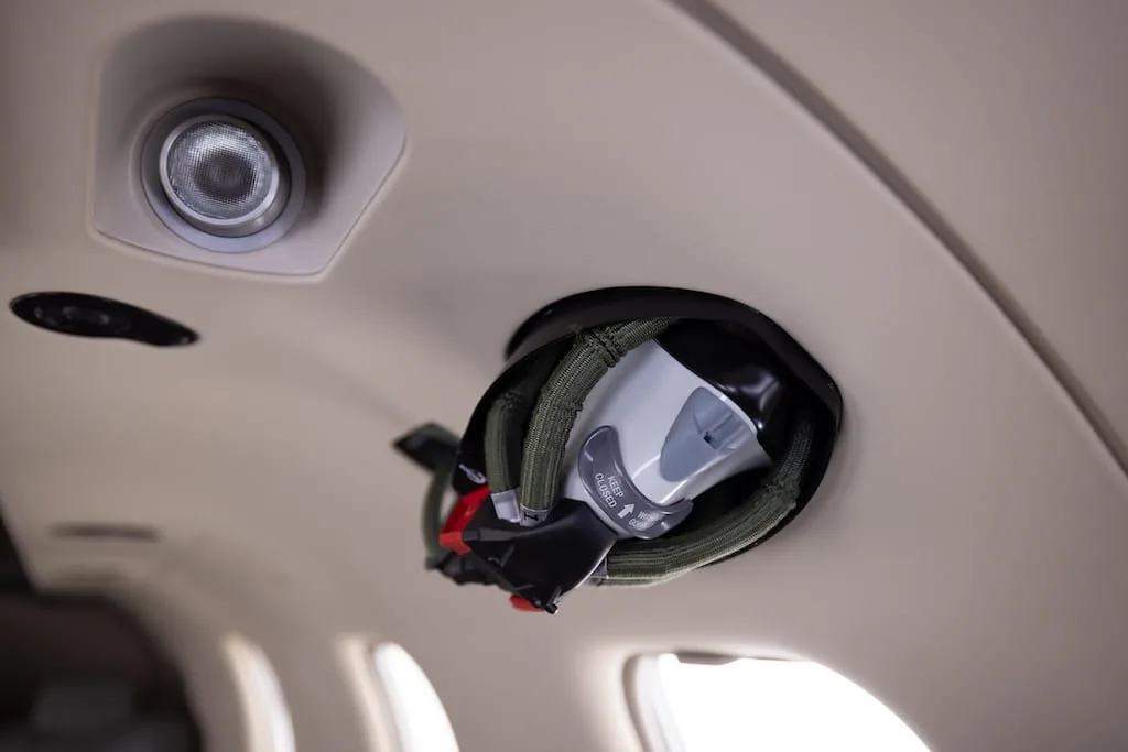 Cabin interior of a 2019 Daher TBM 910.
