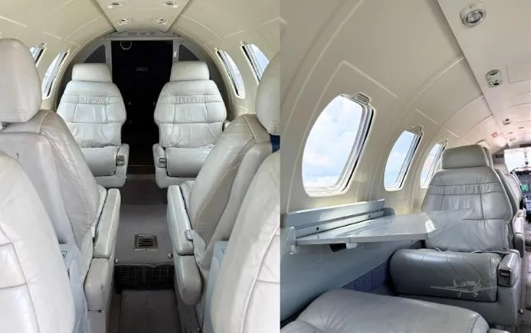 Cabin interior of a 1982 CESSNA CITATION II.