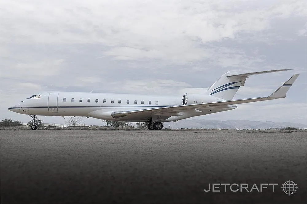 Marketing image of a 2019 Bombardier Global 6000.