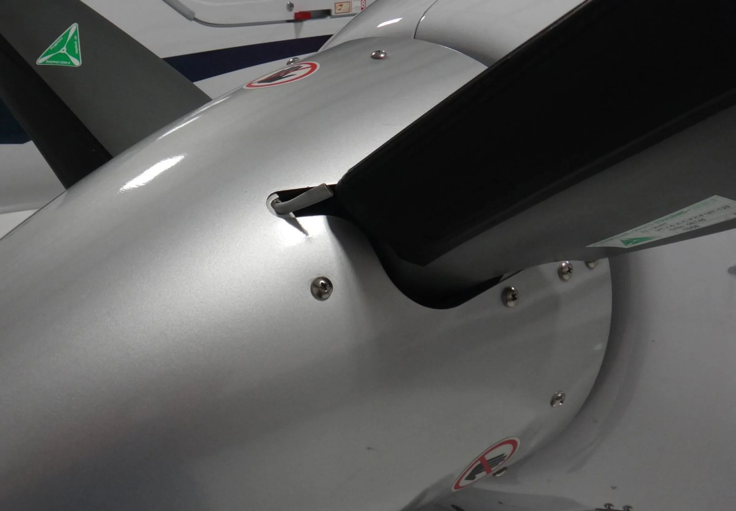 Engine detail of a 2007 Diamond DA42 Twin Star.