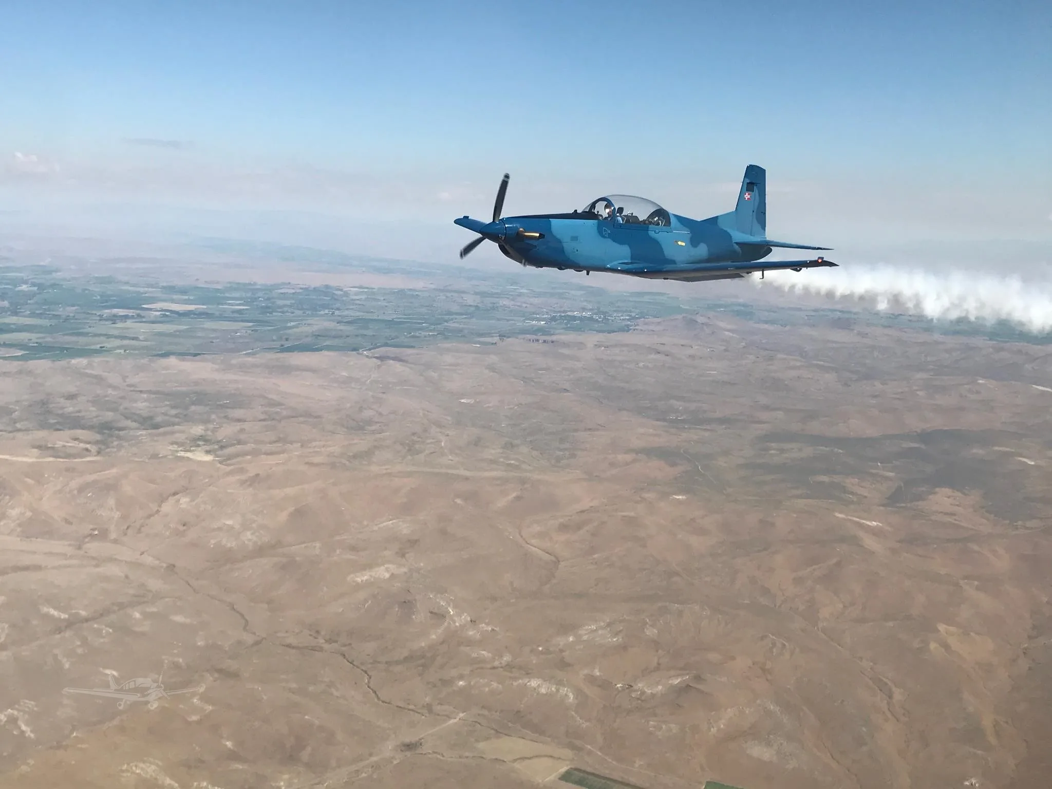 Marketing image of a 1985 PILATUS PC-7.