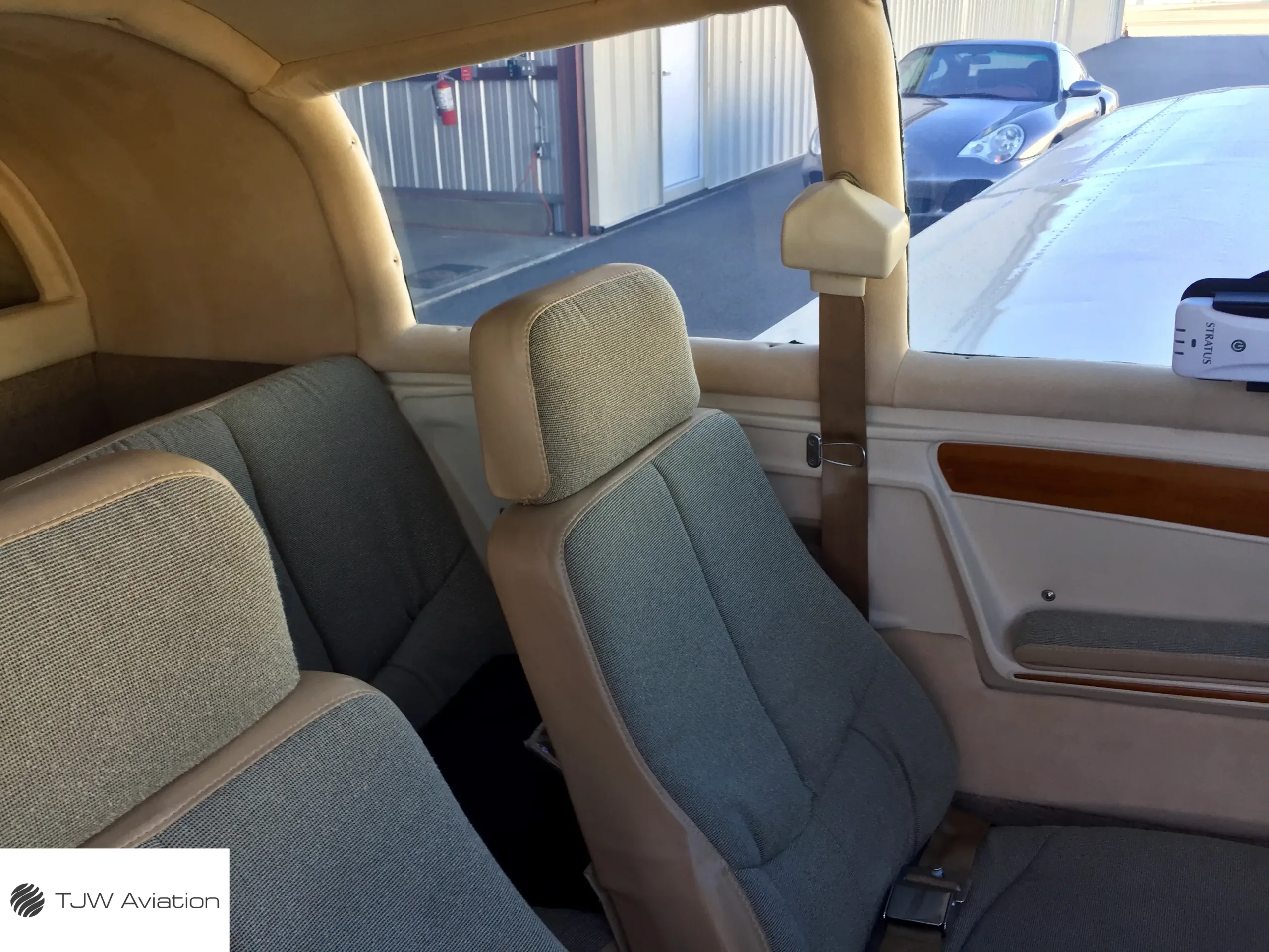 Cabin interior of a 1966 Mooney M20C.