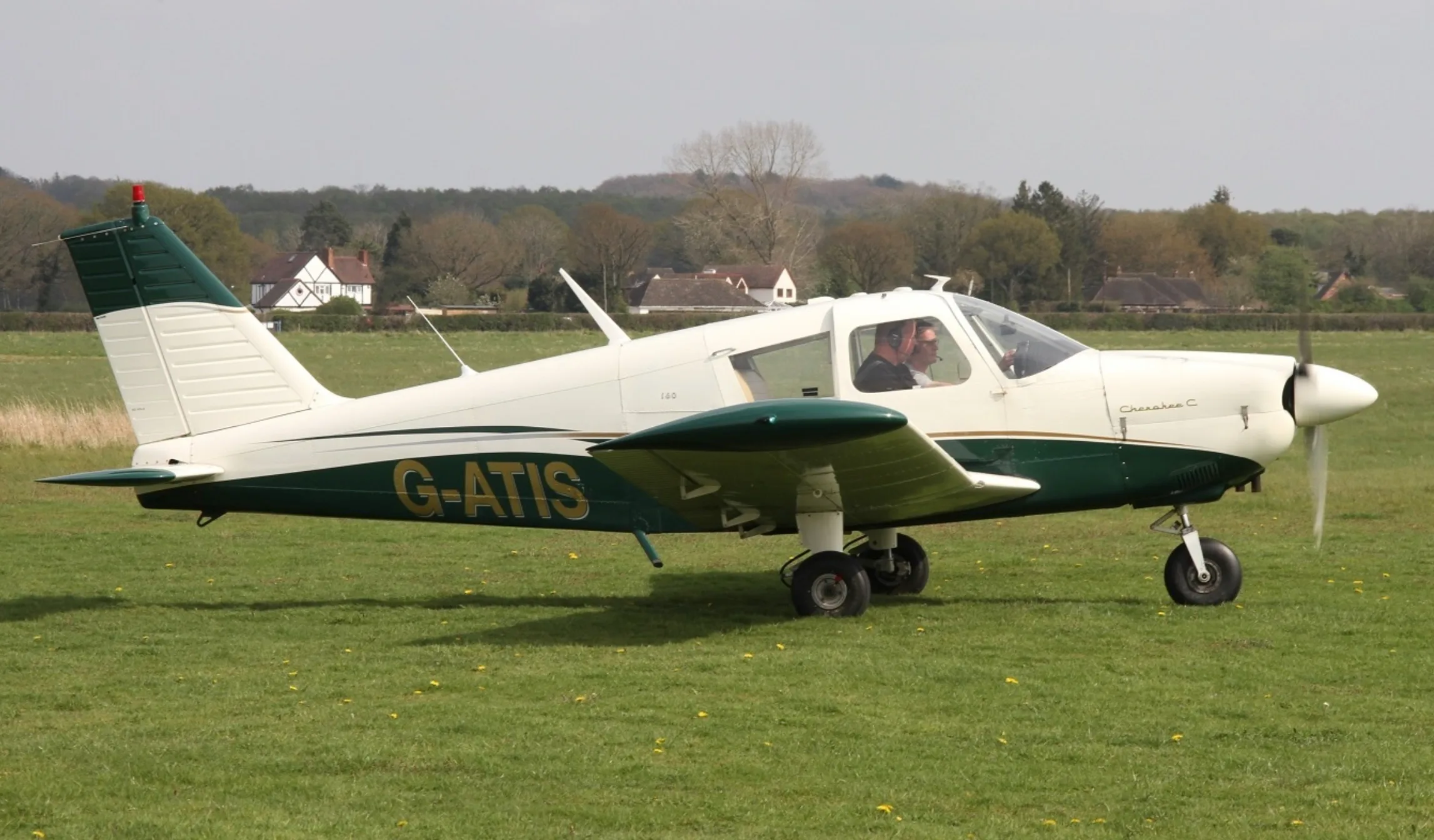 Exterior view of a 1965 Piper PA28-160 Cherokee.