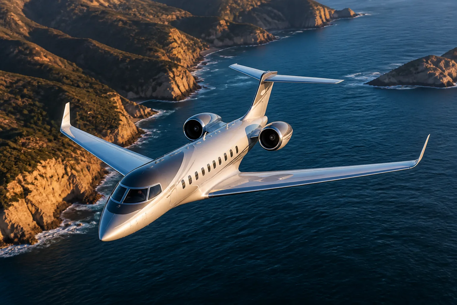 Marketing image of a 2000 Beechcraft Starship / Model 2000.