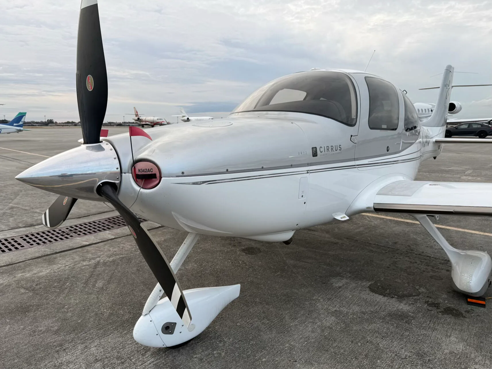 Cabin interior of a 2008 Cirrus SR22 G3 Turbo GTS.