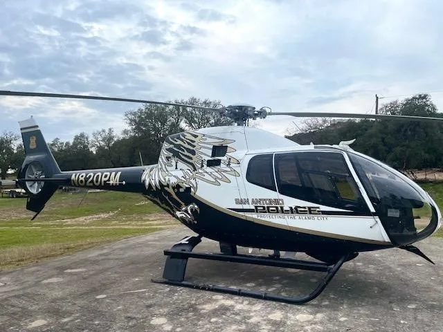 Exterior view of a 2013 EUROCOPTER EC120, N820PM.